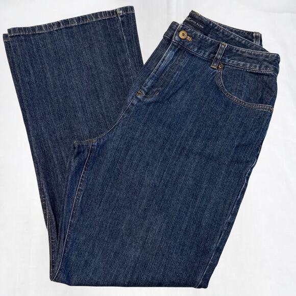 Anne Klein High Rise Bootcut Jeans Blue Size 12 Stretch Denim - Picture 8 of 8
